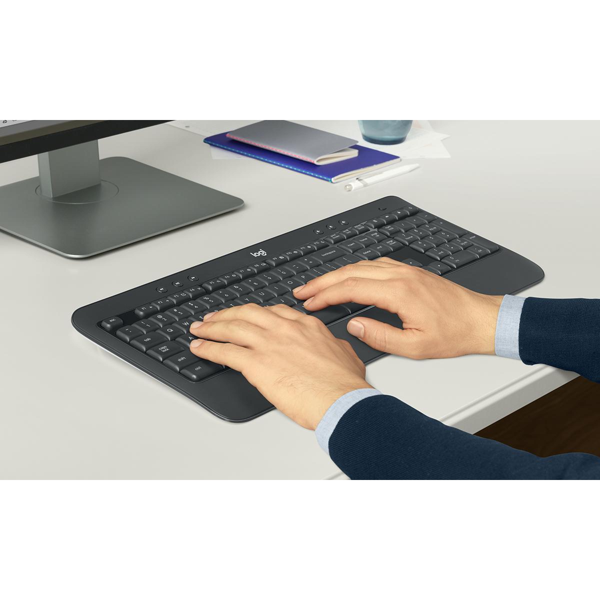 Logitech Mk540 Wireless Keyboard & Mouse Unifying Usb Receiver Arabic / English Layout Logitech Mk540 Wireless Keyboard & Mouse Unifying Usb Receiver Arabic / English Layout