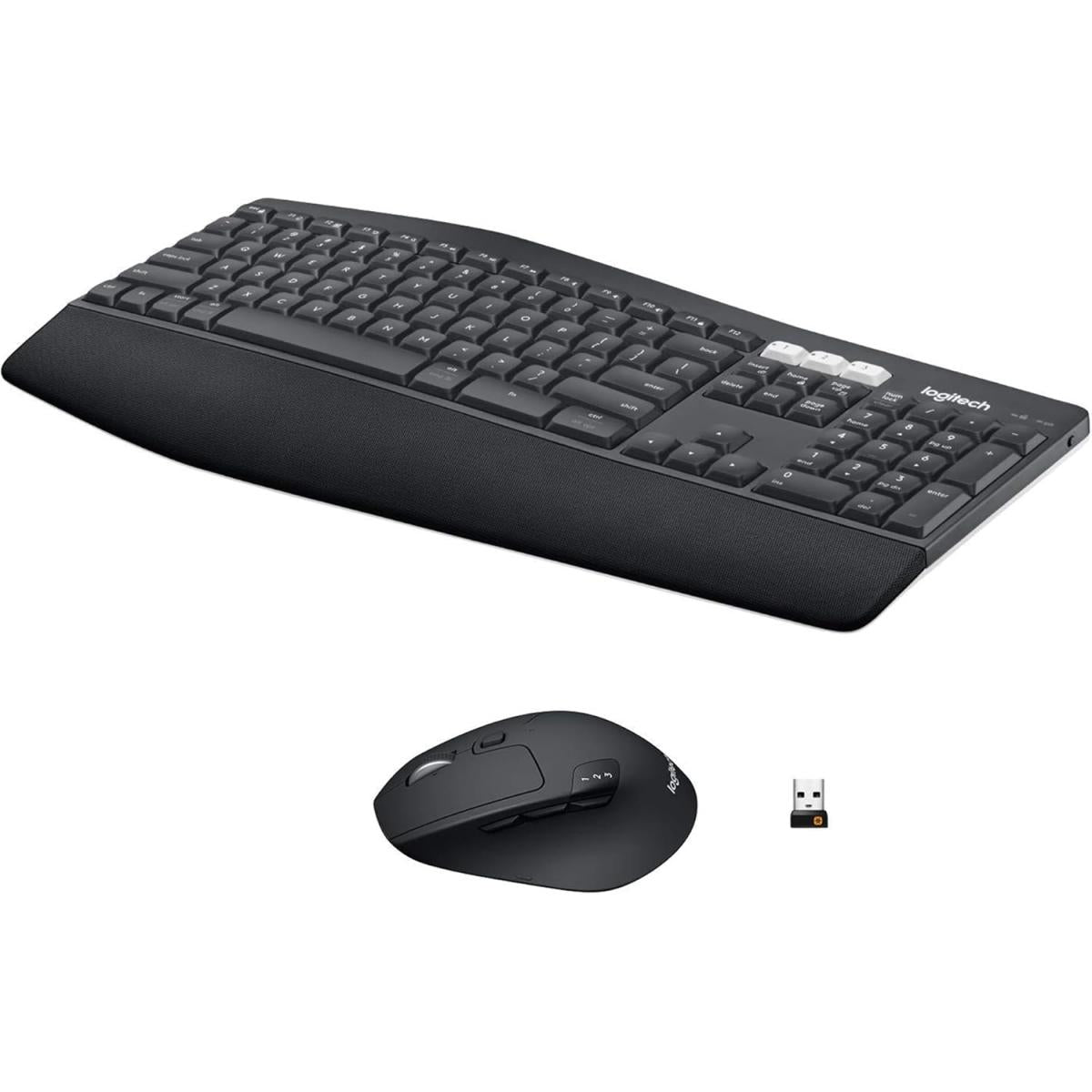 Logitech wireless Bluetooth keyboard and mouse combo for computer setup