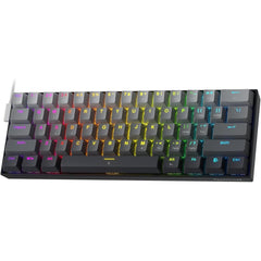 Redragon FIZZ K617GGB Magnetic Switch Rapid Trigger Gaming Keyboard, 60% Wired Mechanical Keyboard w/ 8k Hz Polling Rate(0.1ms), Hyper-Fast 0.2mm Actuation Custom Switch Adjustable via Software - Misty Grey