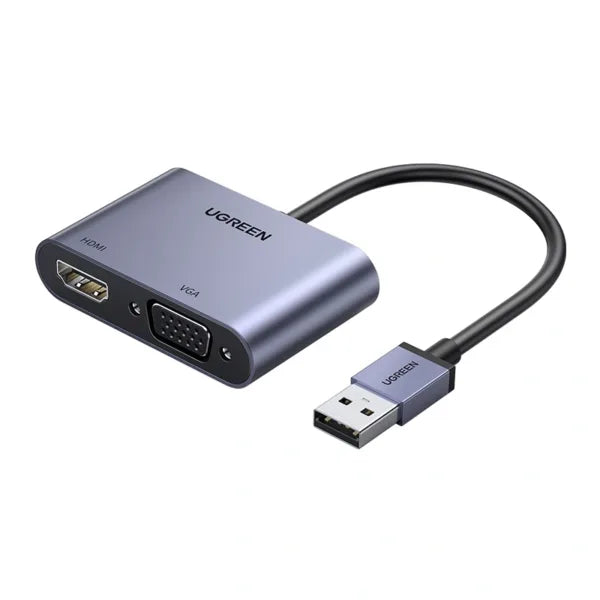 Ugreen 20518 Usb 3.0 To Hdmi And Vga Converter Fhd 60hz