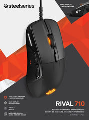 Steelseries Rival 710 Gaming Mouse Optical Sensor 12000 Cpi Oled Display Tactile Alerts Rgb Lighting