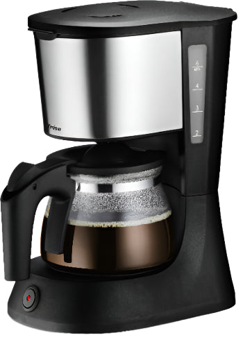 Trisa Filter Coffee Maker, Perfect Coffee 6, 600Watts, Black - 6021.42