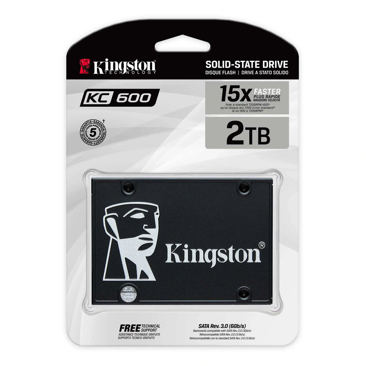 Kingston KC600 2TB SATA III SSD
