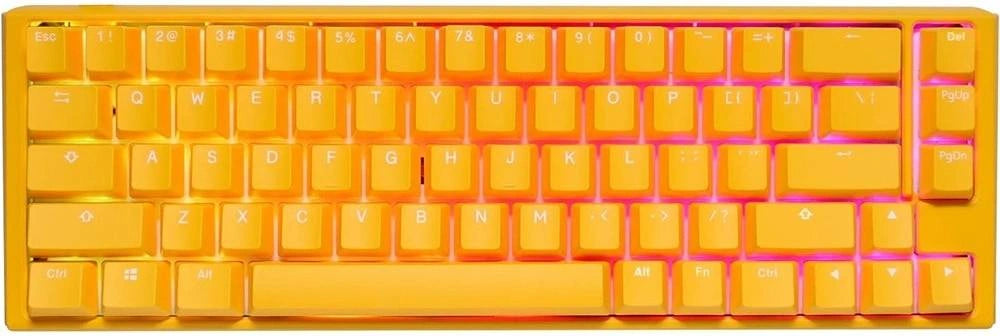 Ducky One 3 Sf Yellow Mini 60% Quack Mechanical Gaming Keyboard Double Shot Pbt Keycap