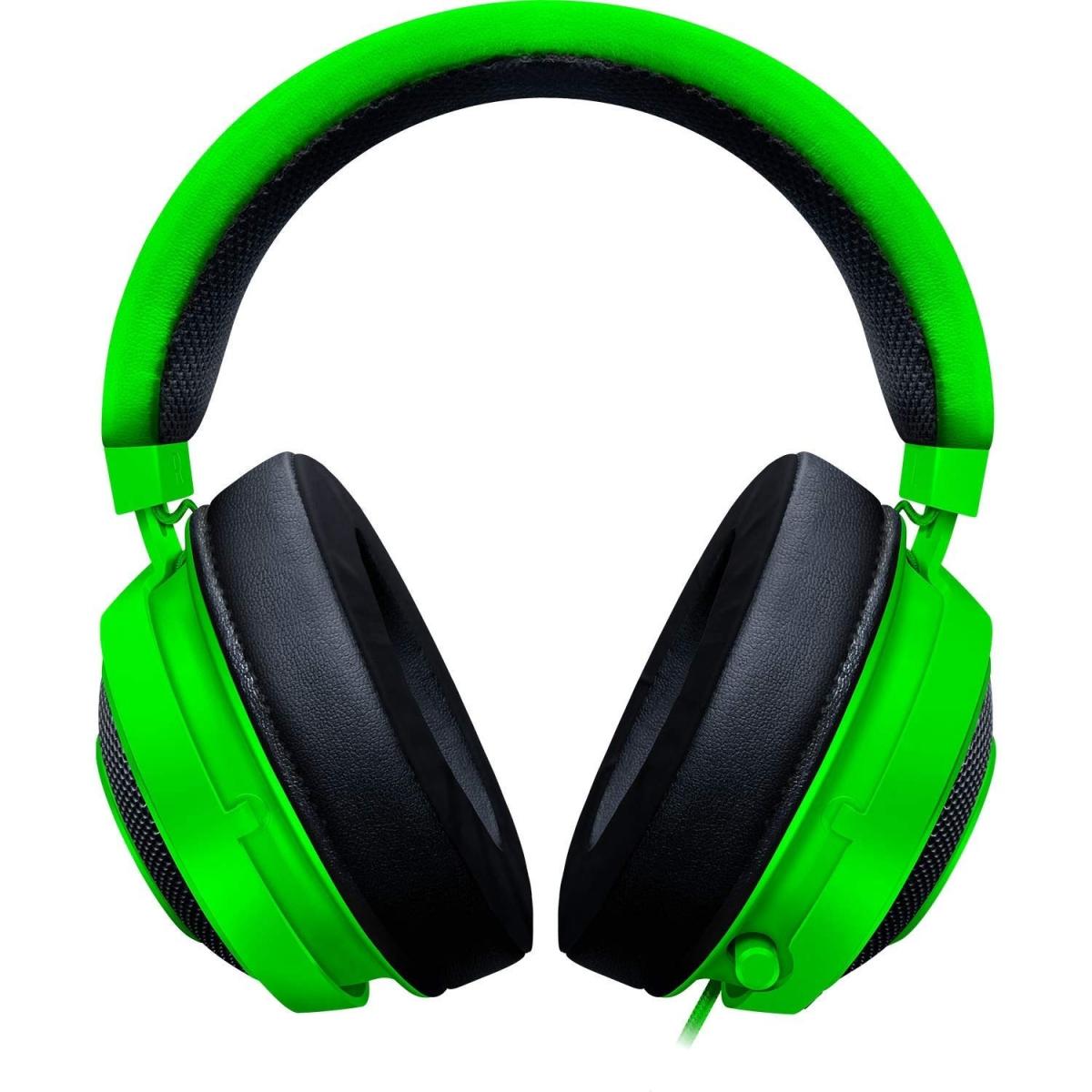 Razer Kraken Cross Platform Wired 50mm Drivers Unidireional Microphone 3.5 Mm Cable With In Line Controls Green Razer Kraken Cross Platform Wired 50mm Drivers Unidireional Microphone 3.5 Mm Cable With In Line Controls Green