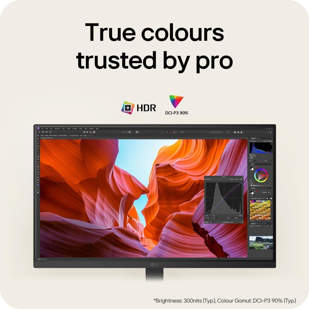LG 4K monitor for display setup