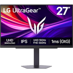 LG Ultragear G8 27G810A 27" IPS 4K UHD Dual Mode (4K 180Hz or FHD 360Hz) 1ms HDR400 130% sRGB HDMI 2.1 G-SYNC Compatible , Black