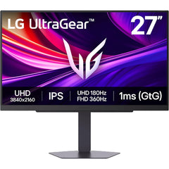 LG Ultragear G8 27G810A 27" IPS 4K UHD Dual Mode (4K 180Hz or FHD 360Hz) 1ms HDR400 130% sRGB HDMI 2.1 G-SYNC Compatible , Black