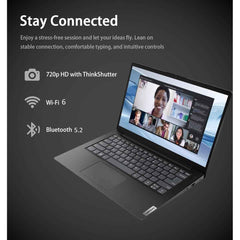 Lenovo V14 G4 (2025) 13th Gen Intel Core i7 13620H 10-Cores w/ High-Performance Processor Business Class & Windows 11 Pre-Installed - Black