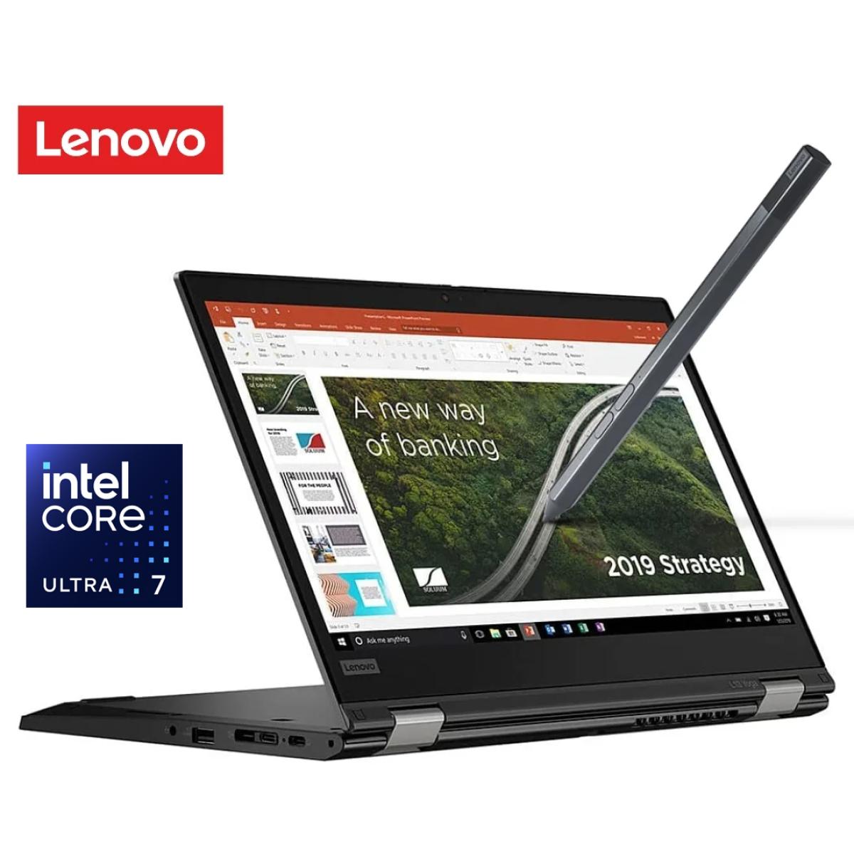 Lenovo Thinkpad L13 2 In 1 Gen 5 (2024) Intel Core Ultra 7 12 Cores W/ Intel® Ai Boost & Touch Screen & 3 Years Warranty Black