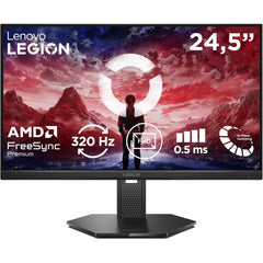 Lenovo Legion 25-10 24.5" FHD Gaming Monitor – 320Hz Ultra-Fast Refresh, 0.5ms Response, HDR10, 99% sRGB, AMD FreeSync Premium, VESA Adaptive Sync, HDMI 2.1, DP, Fully Adjustable, Eclipse Black