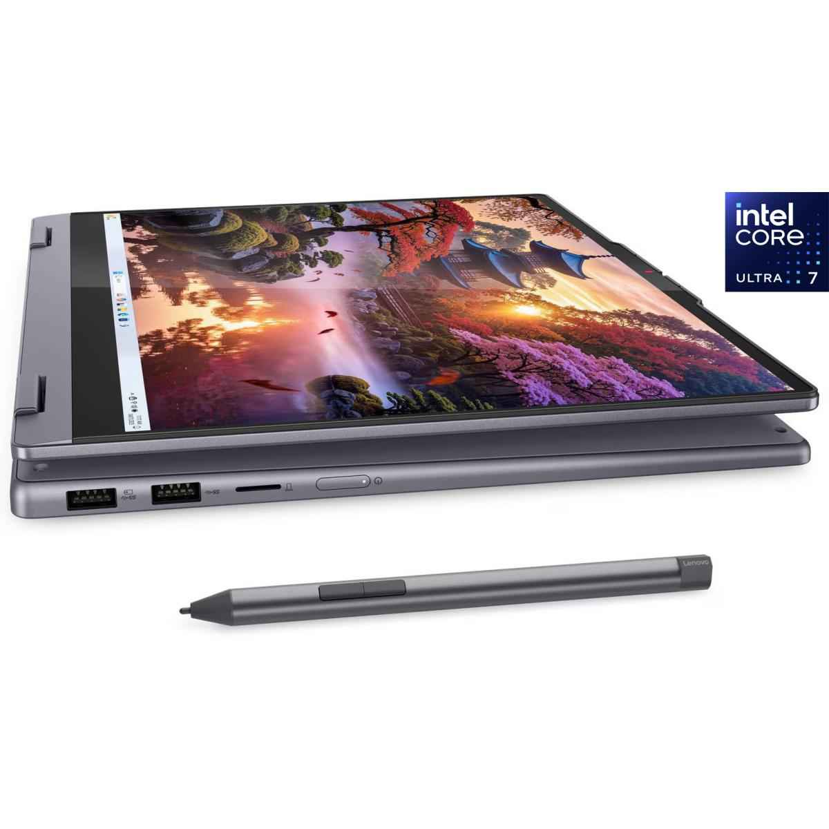 Lenovo Ideapad 5 2 In 1 (2025) Intel® Ultra 7 Gen Ii 255u 12 Cores 2 In 1 Touch Display Mil Spec Durability W/ Lenovo® Digital Pen 2 , Luna Grey
