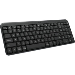 Logitech K250 Bluetooth Keyboard with Numpad Compa Keyboard Made with Recycled Plastic, Spill-Resistant, Comfortable Keys - Windows/MacOS Arabic / English Layout , Graphite