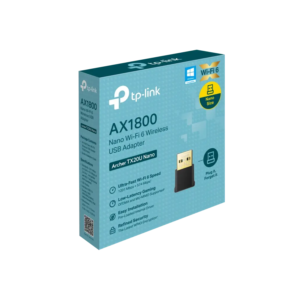 Tp Link Archer Tx20u Nano Ax1800 Nano Wi Fi 6 Wireless Usb Adapter