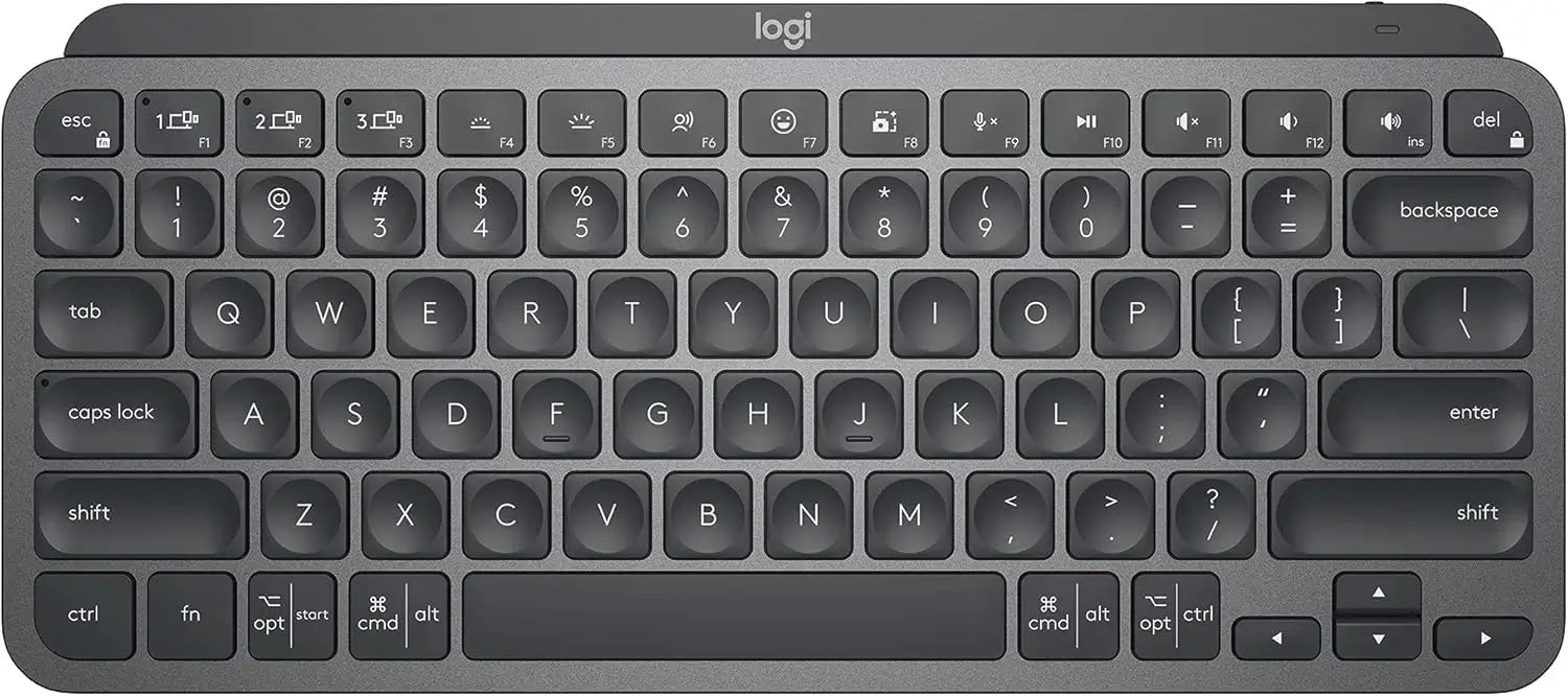 Logitech Mx Keys Mini Minimalist Wireless Illuminated Keyboard with gaming keyboard