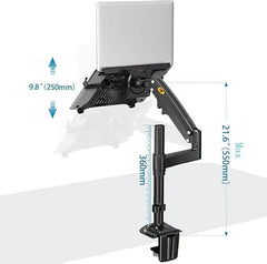 NORTH BAYOU H100 MONITOR STAND FOR 22-35-inch MONITORS WITH NORTH BAYOU FP-2 LAPTOP MOUNT