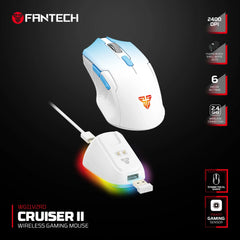 Fantech Wg11v2rd Cruiser Ii Wireless Gaming Mouse Blue