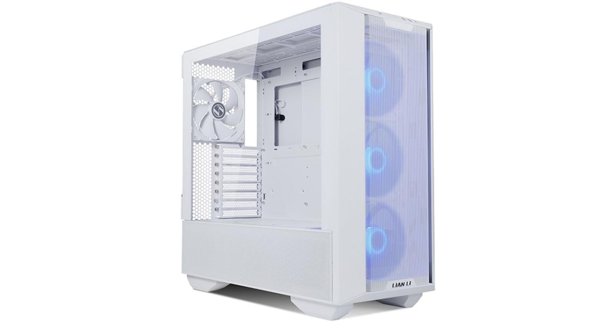Lian Li LANCOOL 3 (3R-W) MESH (White) ARGB ATX Mid Tower Tempered Glass Gaming Case W/ Type-C & 4x140mm Fans (3xARGB Front + 1x Back)