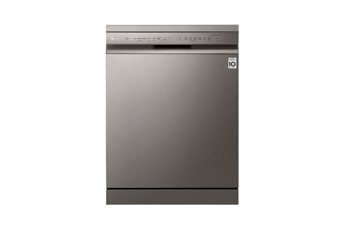 LG Free Stand Dishwasher A++, 14Sets, 9programs, Quad Washer, Platinum Silver - DFB512FP.APZPELF