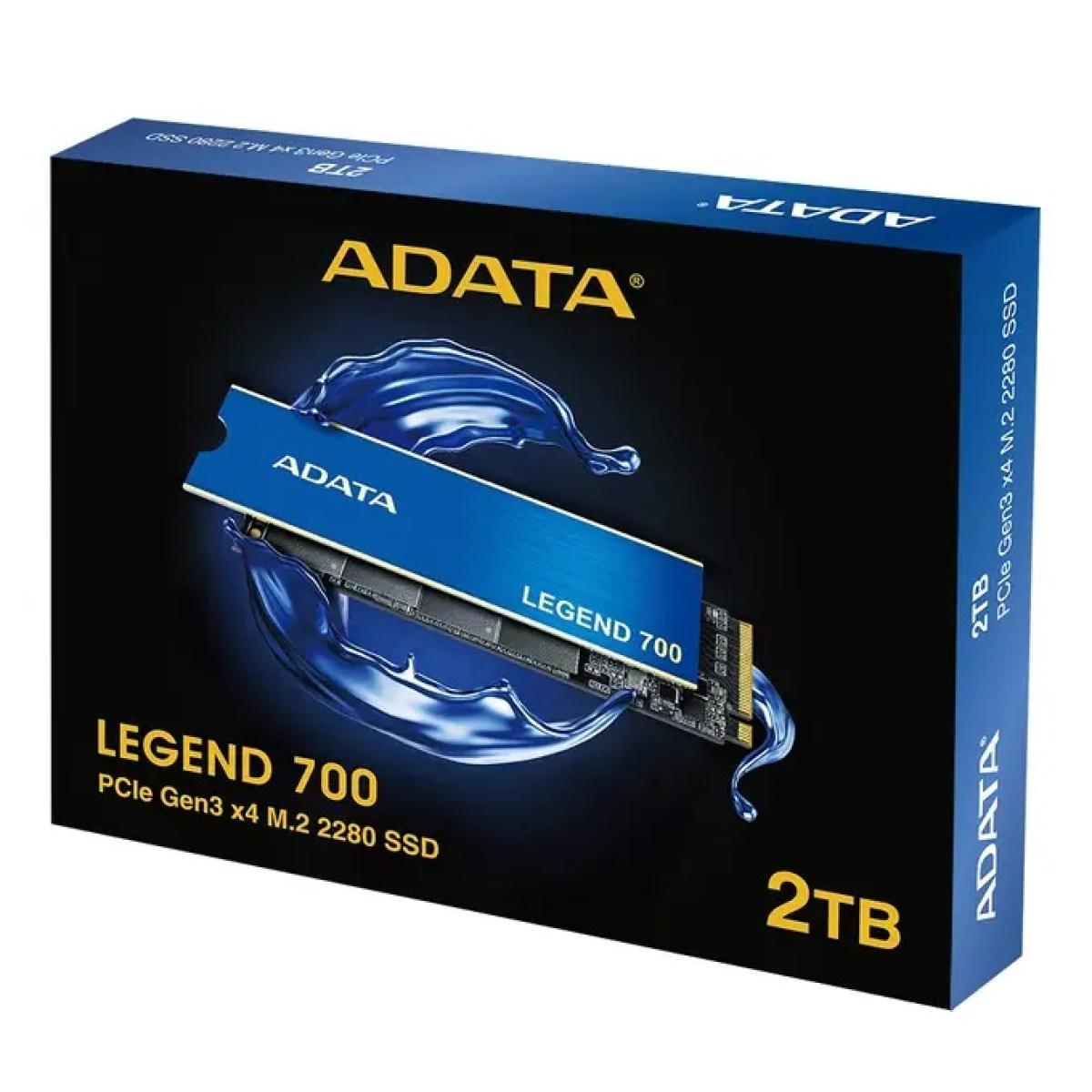 ADATA LEGEND 700 2 TB PCIe Gen3 x4 M.2 2280 Solid State Drive ADATA LEGEND 700 2 TB PCIe Gen3 x4 M.2 2280 Solid State Drive