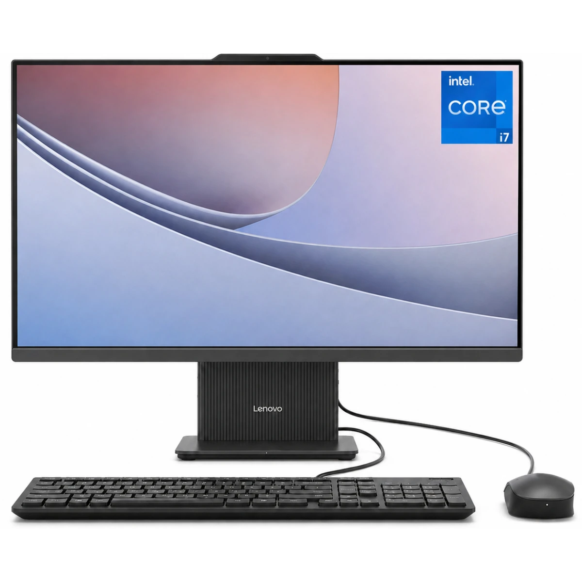 Lenovo IdeaCentre AIO 24IRH9 (2024) 24" All-in-One PC 13Gen Intel Core i7 10-Cores w/ High-Performance Processor & DDR5 Memory - Black