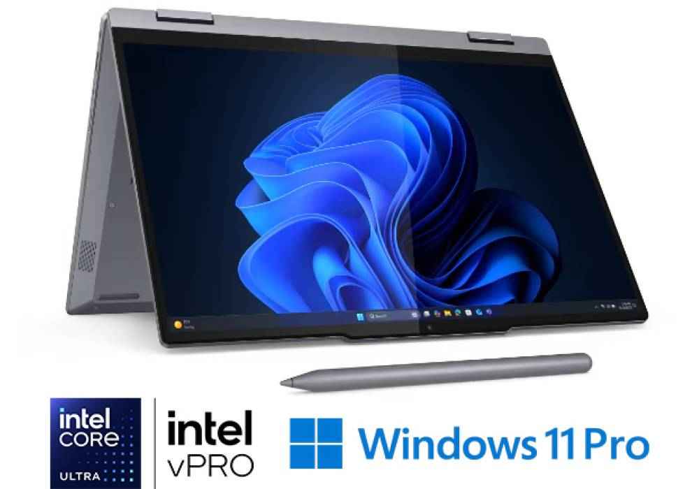 Business Laptop Lenovo ThinkBook 14 2-in-1 Gen 5, Intel Core Ultra 7 255U 5.2GHz, 32GB DDR5, 1TB PCIe SSD Gen 4, 14" FHD+ (1920 x 1200) IPS 100% sRGB Touchscreen, w/ Yoga Pen - Windows 11 Pro - 3 Year Warranty