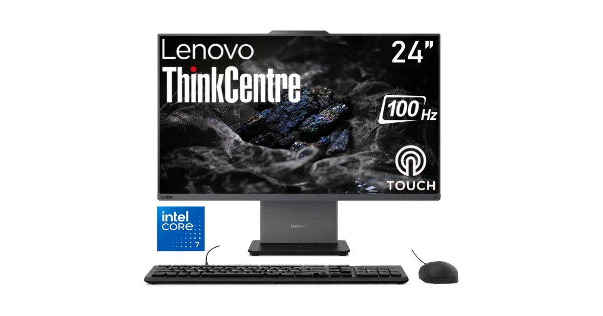 Lenovo ThinkCentre 50a Gen 6 24" All-In-One PC Intel® CORE 5 -210H /Slim , Smart & Space -Saving Designed & NONE Touch Screen – Luna Grey
