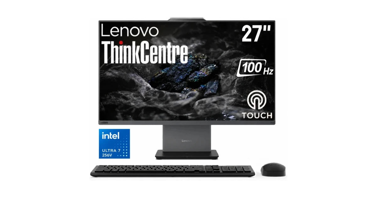 Lenovo ThinkCentre 50a Gen 6 27" All-In-One PC Intel® CORE 5 -210H /Slim , Smart & Space -Saving Designed & NONE Touch Screen – Luna Grey