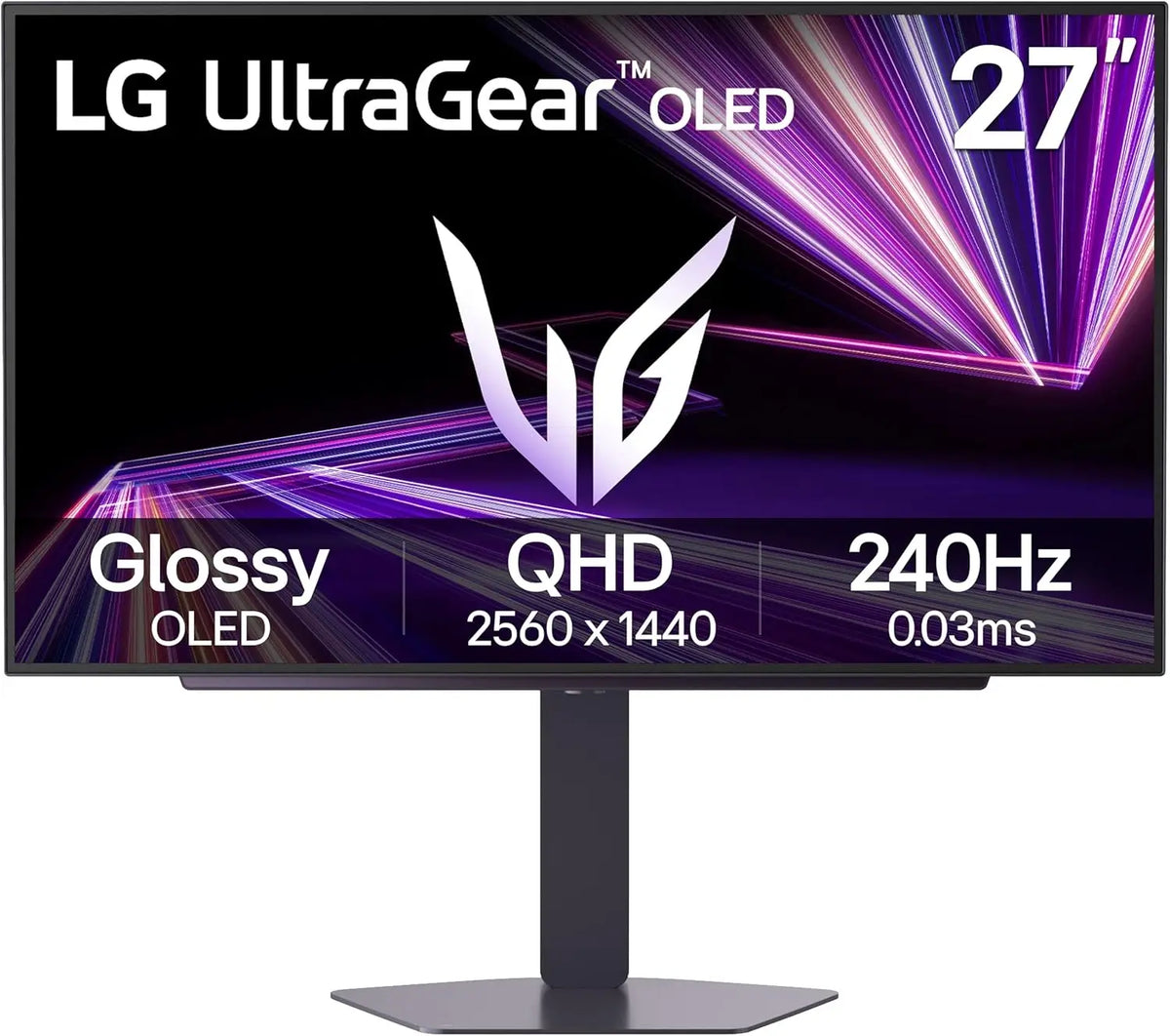 LG 27GX704A-B Ultragear 27-inch QHD 2K Glossy OLED 240Hz 0.03ms Gaming Monitor HDRTrueBlack400 (HDMI 2.1)