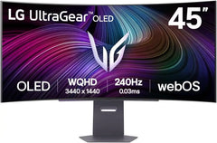 LG UltraGear 45GX90SA-B 45-inch OLED Panel WQHD 2K 240Hz 0.03ms Curved Gaming Monitor