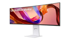 LG UltraWide 49U950A-W 49-inch Dual QHD (5120x1440) Nano IPS 144Hz KVM Switch Curved Professional Monitor