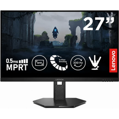 Lenovo Legion 27Q-11 27'' IPS 2K QHD 300Hz HDR10 0.5ms MPRT Gaming Monitor , 2X HDMI 2.1, DP 1.4, DP Cable, AMD FreeSync Premium Tilt/Height/Rotation/Pivot Adjustment - Black