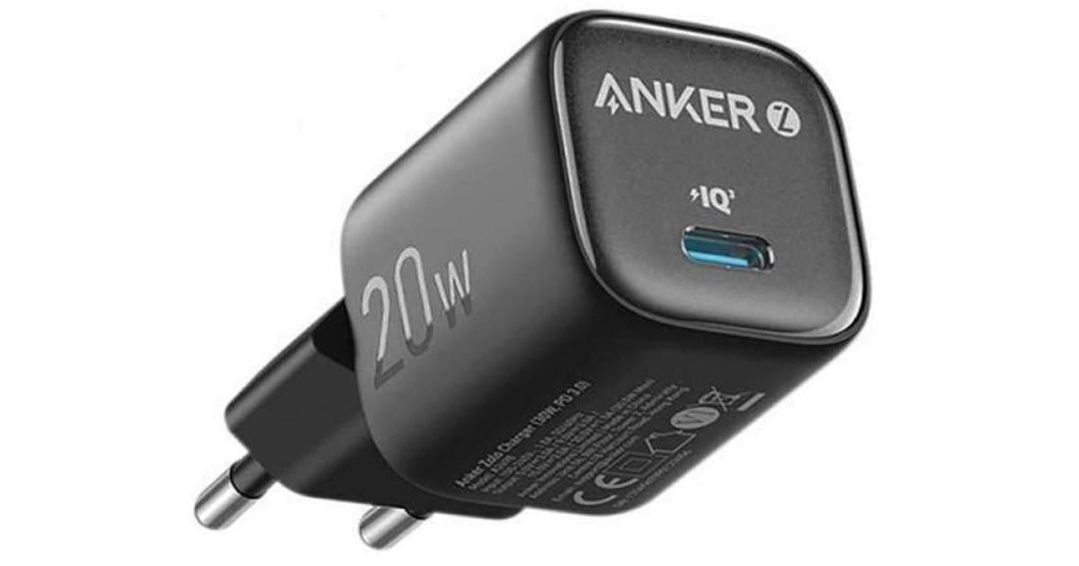 Anker Zolo Charger USB-C Output Wall Charger 20W PD, Fast Charging - Black