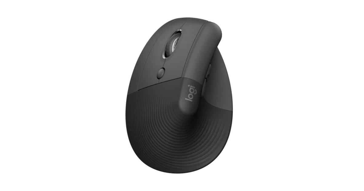 Logitech Lift Vertical Ergonomic Wireless Mouse- Graphite
