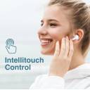Promate True Wireless Earbuds,In-Ear Bluetooth v5.1 HD Earphones with Mic,IPX5 Water Resistance,20H Playback Time,Intelligent Touch Controls and Smart Auto - White