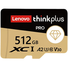Lenovo Thinkplus PRO 512GB microSDXC U3 V30 A2 4K Memory Card – Up to 130MB/s