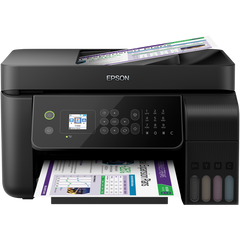Epson Ecotank L5190 3-In-1 Office Ink Tank Printer A4 Colour Printer w/ ADF Wi-Fi & Color LCD Screen up to 33ppm/15ppm - Black