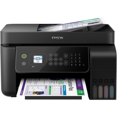 Epson Ecotank L5190 3-In-1 Office Ink Tank Printer A4 Colour Printer w/ ADF Wi-Fi & Color LCD Screen up to 33ppm/15ppm - Black