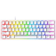 Razer Huntsman Mini 60% Clicky Optical-Mechanical Switches Doubleshot PBT Keycaps Detachable USB-C Cable (Red Switch) - Mercury