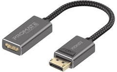 Promate Medialink Dp Displayport To Hdmi Adapter With Gold Platted Conneors Nylon Cable Uni Direional Display