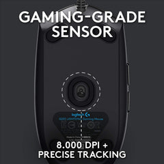 Logitech G102 Light Sync Gaming Wired Mouse with Customizable Rgb Lighting, 6