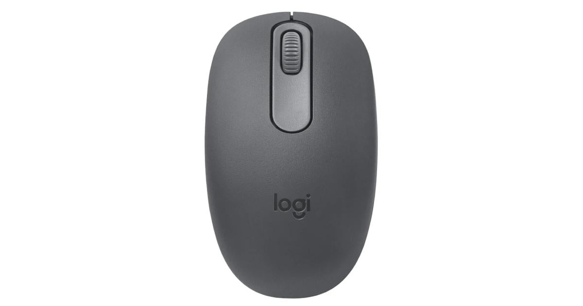 Logitech M196 Wireless (Bluetooth) Compact & Portable 1000 DPI Mouse, Smooth Optical Tracking, 12 Months Of Battery Life For Windows/macOS - Graphite