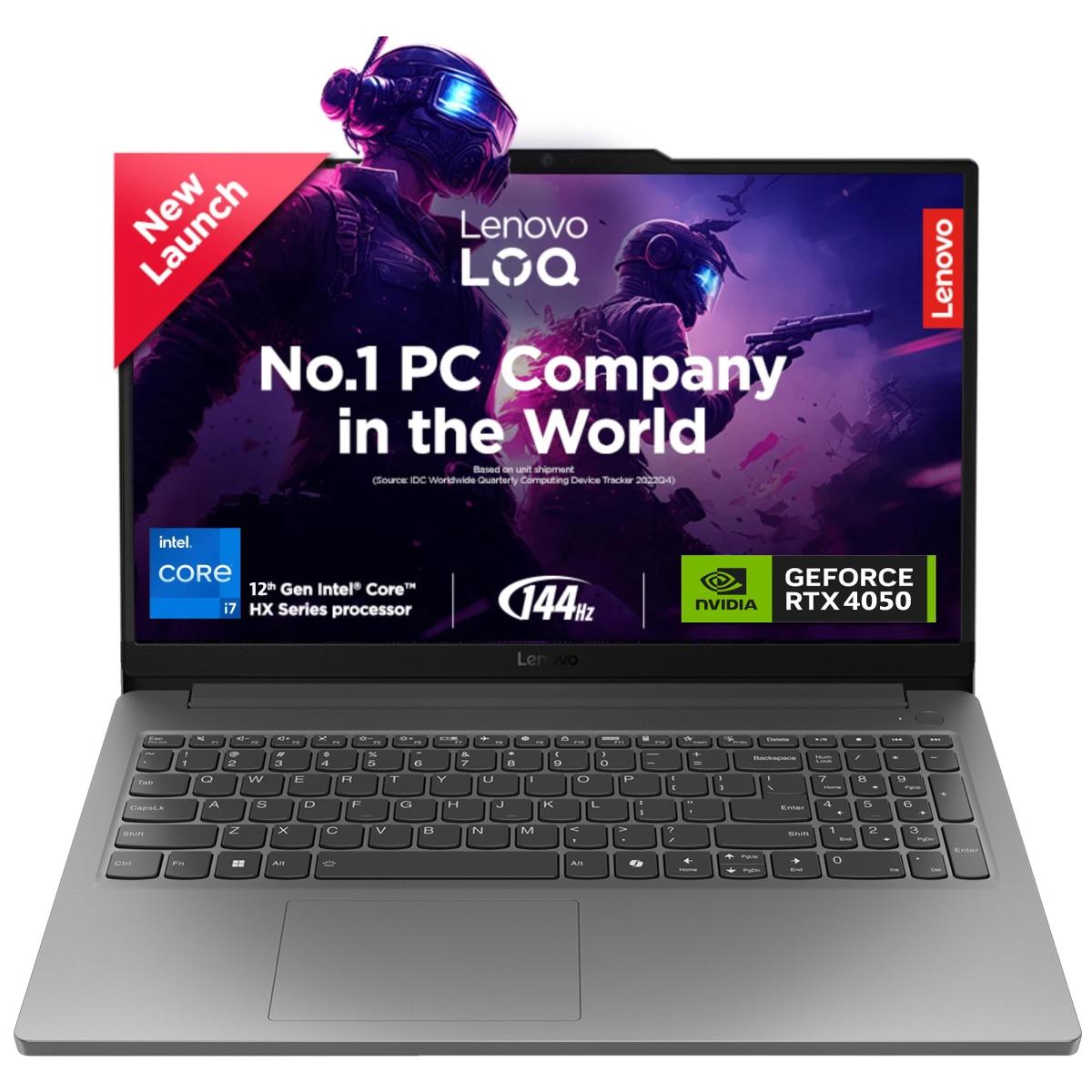 Lenovo New Loq Essential (2024) 12gen Intel Core I7 12650hx 14 Cores Ai Powered Gaming Pc W/ Nvidia Rtx 4050 6gb & 2 Years Warranty, Luna Grey