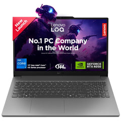 Lenovo New Loq Essential (2024) 12gen Intel Core I7 12650hx 14 Cores Ai Powered Gaming Pc W/ Nvidia Rtx 4050 6gb & 2 Years Warranty, Luna Grey