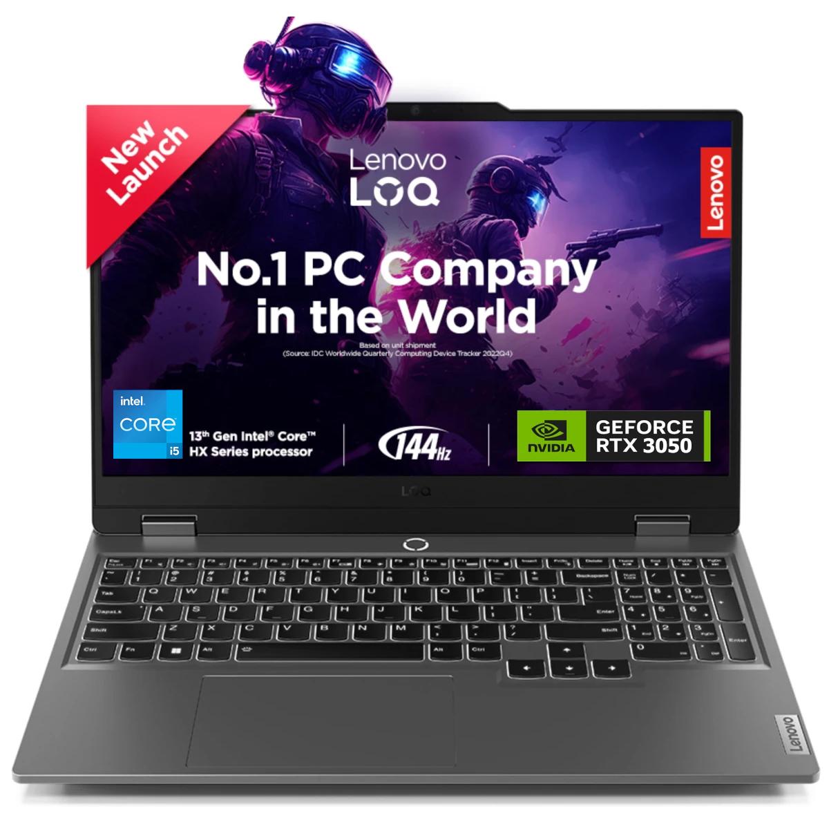 Lenovo LOQ Gaming (2024) 13Gen Intel Core i5 13450HX 10-Cores w/ AI Engine+ LA1 Chip Nvidia & RTX 3050 6GB & IPS 144Hz Display - Luna Grey