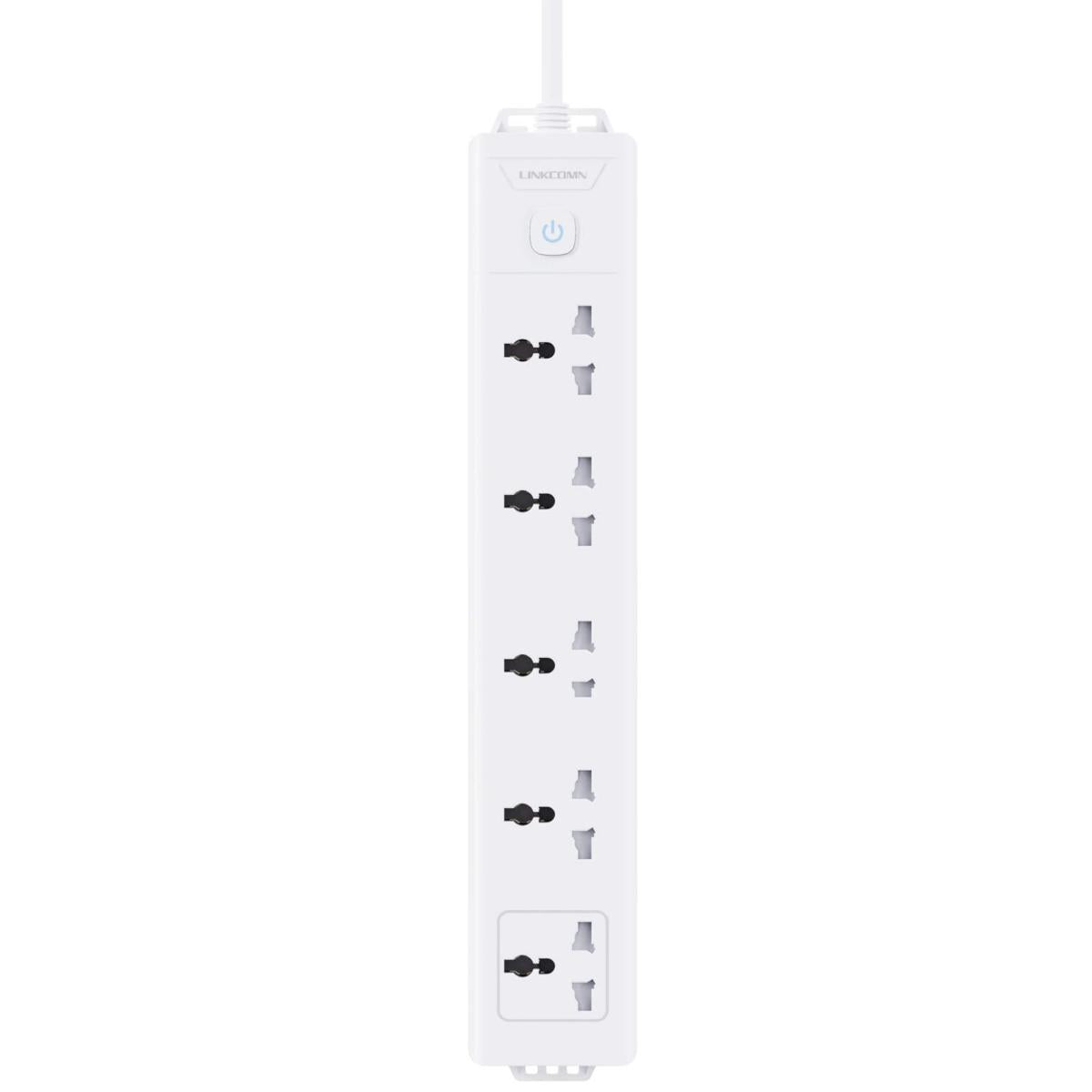 LINKCOMN LC-PS501 Power Strip 5-Outlet w/ 1.6m Power Cord EU Interface