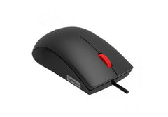 Lenovo 120 Wired Plug & Play USB Mouse, High Resolution 1600 DPI Optical Sensor, 3-Button Design with clickable Scroll Wheel, Ambidextrous, Ergonomic Mouse for Comfortable All-Day Grip