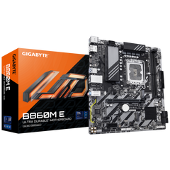 Gigabyte B860m E Lga 1851 M Atx Motherboard, Intel B860 Chipset, 2x Dimm Ddr5 Slots, Up To 128gb Max Memory, 1x Pcie 5.0 X16, 2x M.2 Slots