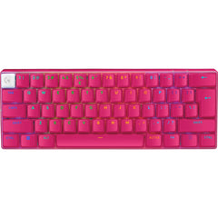 Logitech G PRO X 60 LIGHTSPEED Wireless Ultra Compa TKL 60% Mechanical LIGHTSYNC RGB Dual-Shot PBT Keycaps GX Optical Tactile Switches - Magenta
