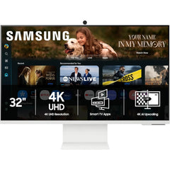 Samsung Smart Monitor M8 M80F 32-inch 4K UHD with Vision AI - Warm White